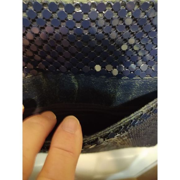 Unbranded Blue Sequin Hand Bag - Picture 8 of 11